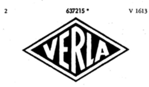 VERLA Logo (DPMA, 11.12.1952)