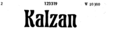 Kalzan Logo (DPMA, 25.06.1909)