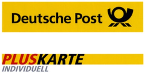 Deutsche Post PLUSKARTE INDIVIDUELL Logo (DPMA, 21.01.2008)