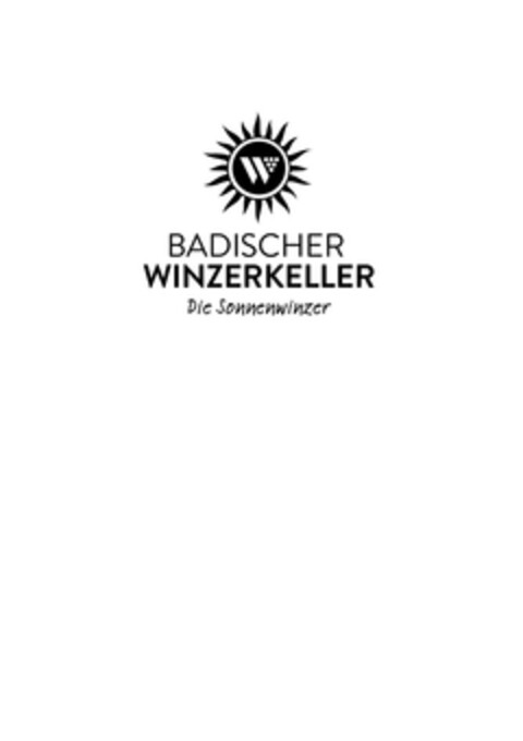 W BADISCHER WINZERKELLER Die Sonnenwinzer Logo (DPMA, 14.07.2016)