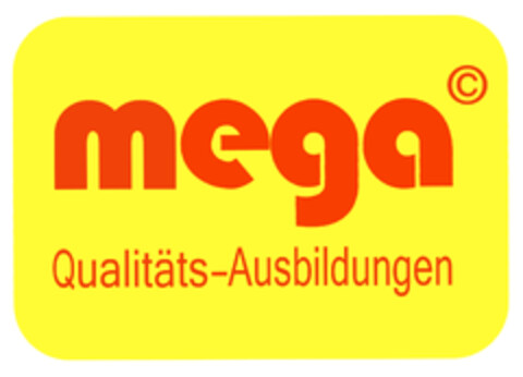 mega Qualitäts-Ausbildung Logo (DPMA, 07/31/2019)