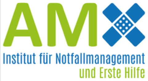 AMX Institut für Notfallmanagement und Erste Hilfe Logo (DPMA, 01.07.2022)