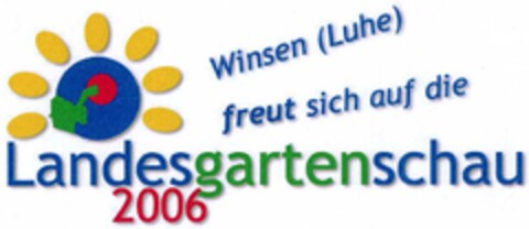 Winsen (Luhe) freut sich auf die Landesgartenschau 2006 Logo (DPMA, 27.01.2003)