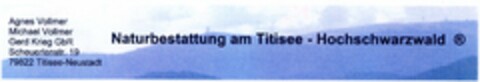 Naturbestattung am Titisee - Hochschwarzwald Logo (DPMA, 04/25/2006)