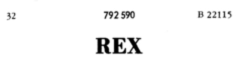 REX Logo (DPMA, 03/18/1960)
