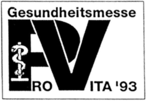 Gesundheitsmesse PV PRO VITA'93 Logo (DPMA, 17.03.1993)