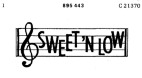 SWEET`N LOW Logo (DPMA, 05.05.1971)