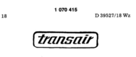 transair Logo (DPMA, 24.02.1984)