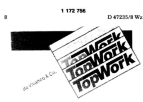 Top Work de Vivanco & Co. Logo (DPMA, 04.11.1989)