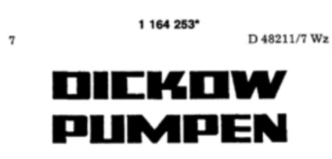 DICKOW PUMPEN Logo (DPMA, 11.07.1990)