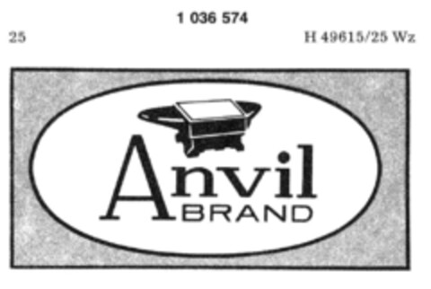 Anvil BRAND Logo (DPMA, 28.01.1982)