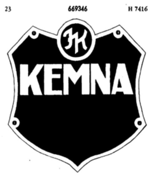 KEMNA Logo (DPMA, 15.12.1953)