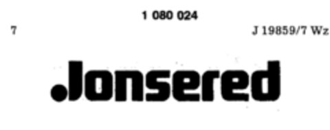 Jonsered Logo (DPMA, 02/20/1985)