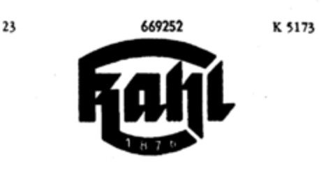 kahl 1876 Logo (DPMA, 14.10.1952)