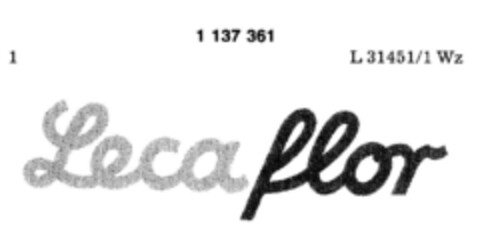 Lecaflor Logo (DPMA, 25.08.1988)