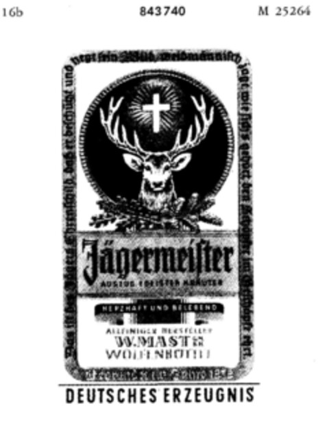 Jägermeister Logo (DPMA, 05.11.1965)