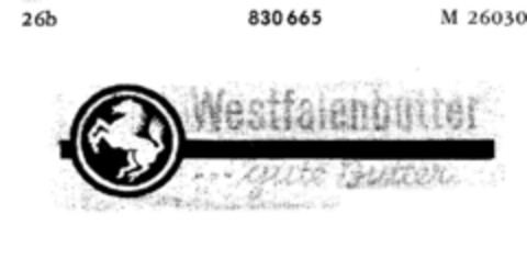 Westfalenbutter ...gute Butter Logo (DPMA, 22.04.1966)