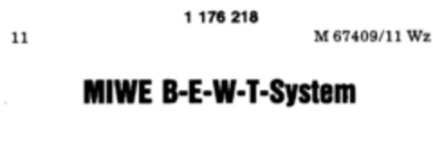 MIWE B-E-W-T-SYSTEM Logo (DPMA, 05/17/1990)