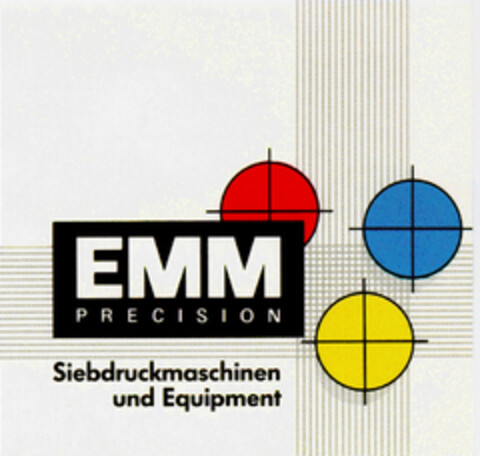 EMM PRECISION Siebdruckmaschinen und Equipment Logo (DPMA, 01.06.1990)