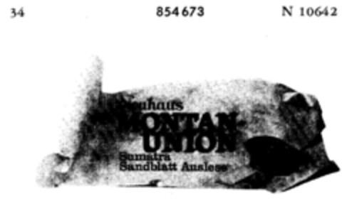 Neuhaus MONTAN-UNION Logo (DPMA, 18.10.1967)