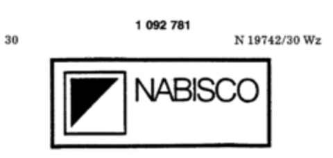 NABISCO Logo (DPMA, 25.05.1985)