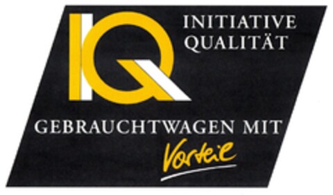 IQ INITIATIVE QUALITÄT GEBRAUCHTWAGEN MIT Vorteil Logo (DPMA, 19.11.1993)