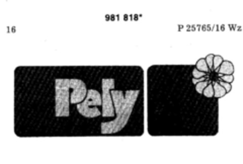 Pely Logo (DPMA, 11/28/1978)