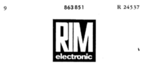 RIM electronic Logo (DPMA, 24.05.1968)