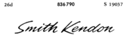 Smith Kendon Logo (DPMA, 08/03/1966)