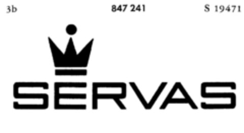 SERVAS Logo (DPMA, 03.01.1967)
