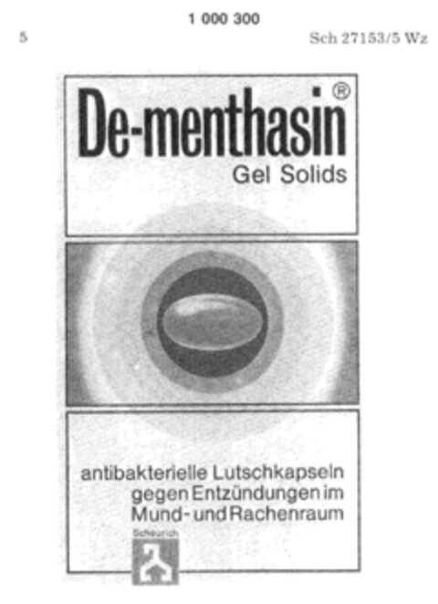 De-menthasin Logo (DPMA, 08.06.1978)