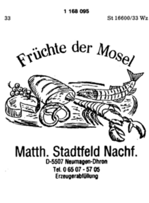 Früchte der Mosel Matth. Stadtfeld Nachf. Logo (DPMA, 02/05/1990)