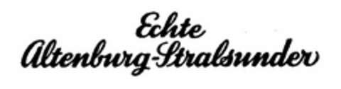 Echte Altenburg-Stralsunder Logo (DPMA, 12/23/1953)