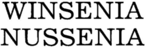 WINSENIA NUSSENIA Logo (DPMA, 31.08.1978)