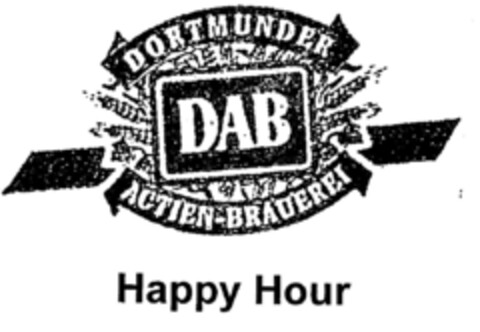 Dortmunder DAB ACTIEN-BRAUEREI Happy Hour Logo (DPMA, 03.11.2000)