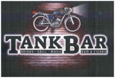TANKBAR DRINKS GRILL MUSIC RUM & CIGARS Logo (DPMA, 29.03.2019)