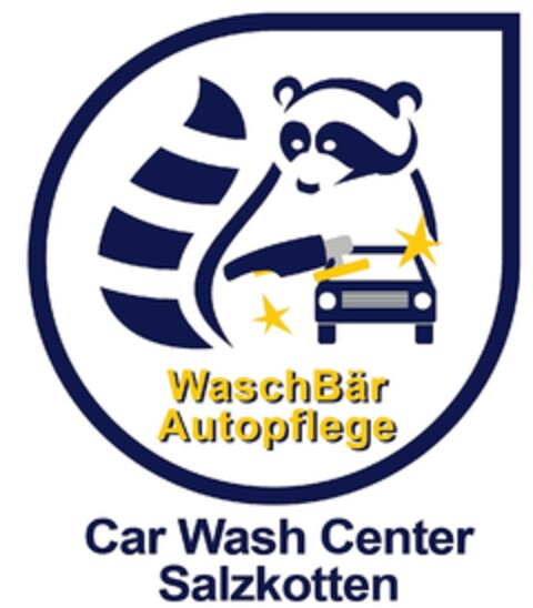 WaschBär Autopflege Car Wash Center Salzkotten Logo (DPMA, 02/21/2022)