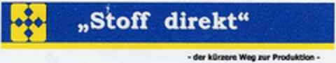 Stoff direkt -der kürzere Weg zur Produktion- Logo (DPMA, 10/17/2002)