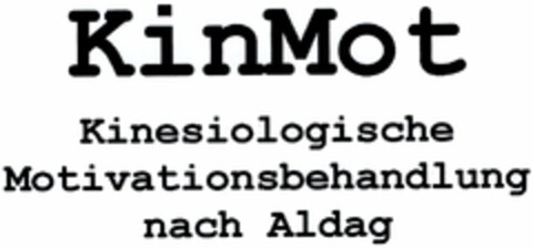 KinMot Kinesiologische Motivationsbehandlung nach Aldag Logo (DPMA, 23.01.2003)