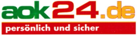 aok24.de persönlich und sicher Logo (DPMA, 10/30/2006)