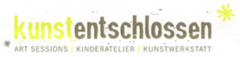 kunstentschlossen ART SESSIONS KINDERATELIER KUNSTWERKSTATT Logo (DPMA, 15.11.2006)