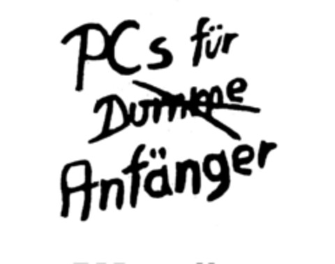 PCs für Dumme Anfänger Logo (DPMA, 25.01.1995)