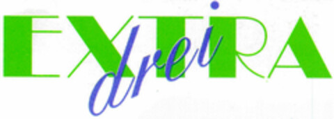 EXTRA drei Logo (DPMA, 02/25/1995)