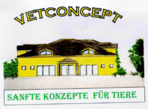VETCONCEPT SANFTE KONZEPTE FÜR TIERE Logo (DPMA, 02.10.1998)