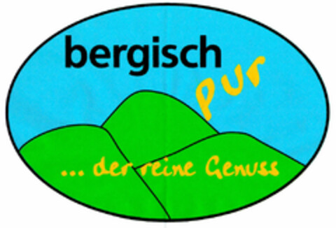 bergisch pur ... der reine Genuss Logo (DPMA, 07/08/1999)