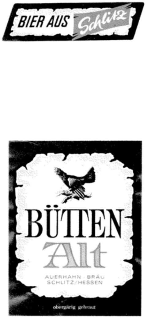 BÜTTEN Alt Logo (DPMA, 08/26/1974)