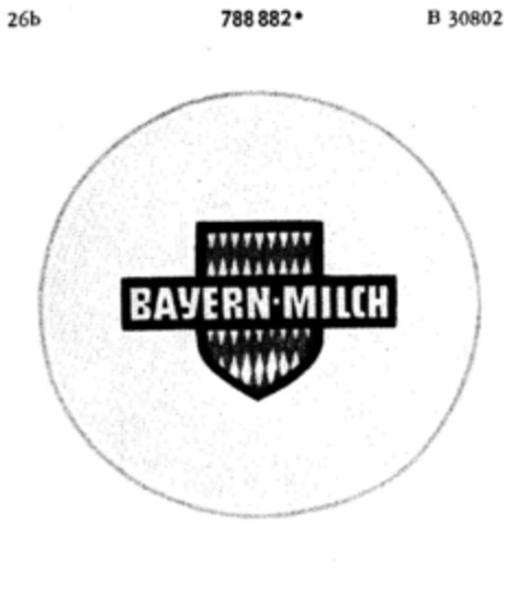 BAYERN-MILCH Logo (DPMA, 07.02.1964)