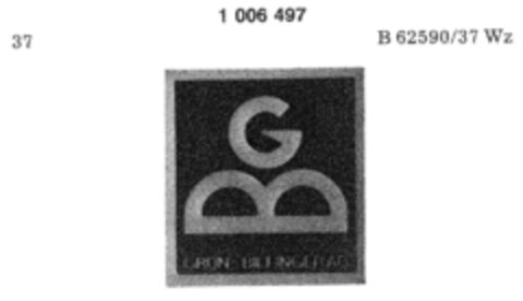 gb GRÜN BILFINGERAG Logo (DPMA, 02.04.1979)