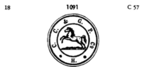 C. C. & G. P. Co Logo (DPMA, 24.10.1882)