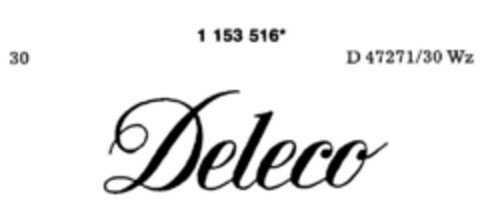 Deleco Logo (DPMA, 17.11.1989)